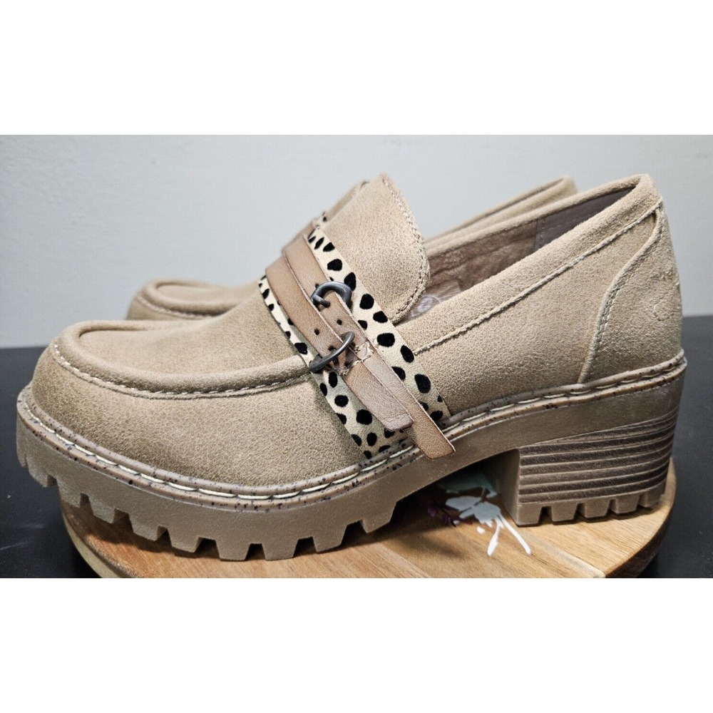 BLOWFISH Malibu Lahtay *NWOB* Lug Sole Loafer Vegan Platform Animal Print Sz W/7 - Picture 5 of 16